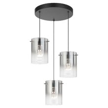 Ximena Metal & Glass LED 3 Light Pendant